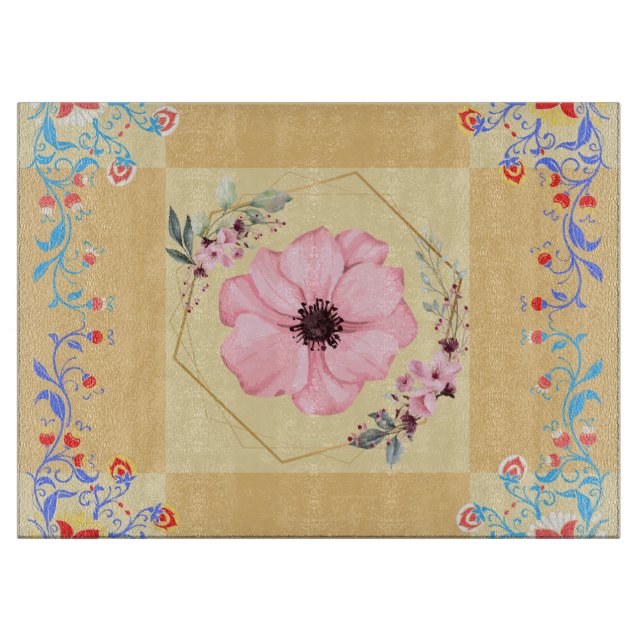 Vår-inspirerad design, Orange Blommigt grafik (Framsidan)