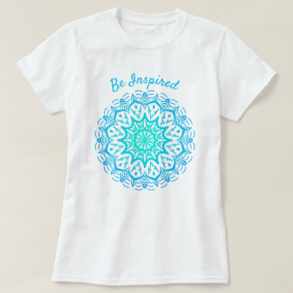 Var inspirerad Teal Blue Mandala Dream Catcher Doi T Shirt