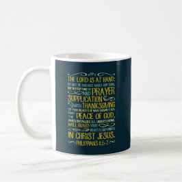 Var inte angelägna - Philippians4:5 - 7 Kaffemugg