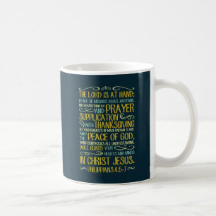 Var inte angelägna - Philippians4:5 - 7 Kaffemugg