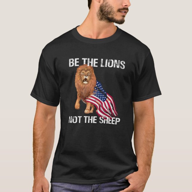 Var inte den Lejona fårens motiv patriotisk A T Shirt (Framsida)