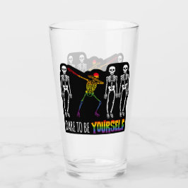 Var inte din Halloween-dabbing Skeleton Pop Glaskopp