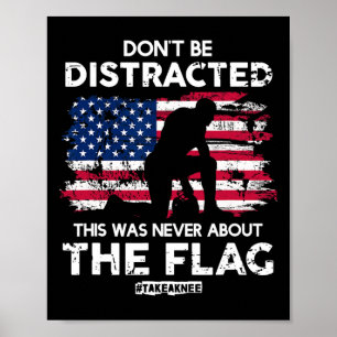 Var inte distraherad! Ta en knut! Lika Höger Poster