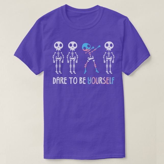Var inte ditt eget HGBTQ-Pride Transgender Dabbin T Shirt (Design framsida)