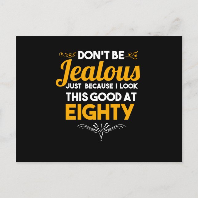 Var inte dum, jag ser Bra på 80 Helg Vykort (Framsida)