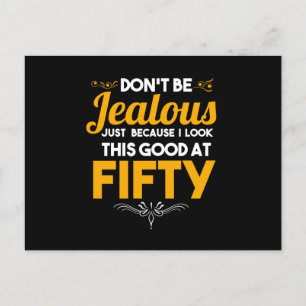 Var inte dum, jag ser Bra på femtio... Helg Vykort