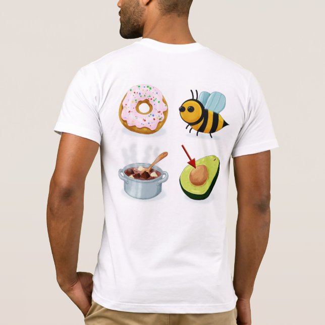 Var inte dum Rebus (Tillbaka) T Shirt (Baksida)