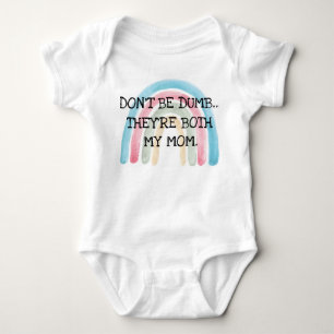 Var inte Dumb Baby Bodykostym -  T Shirt