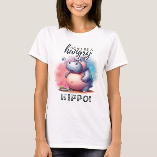 Var inte en arg hippo t shirt (Framsida)