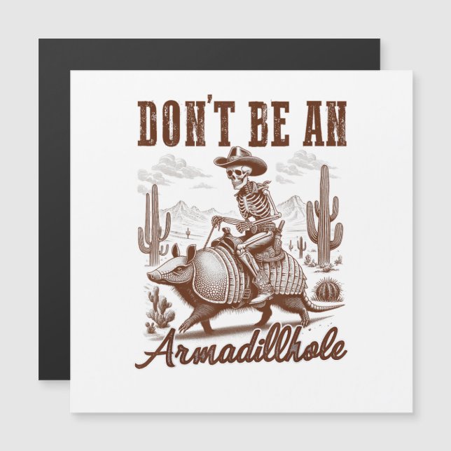 Var inte en armadillhål (Fram/baksida)
