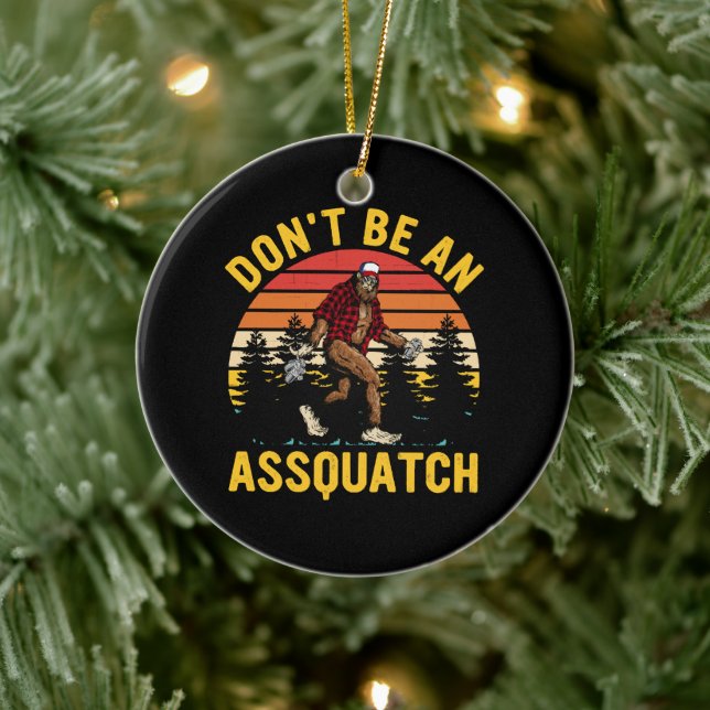 Var Inte En Assquatch Julgransprydnad Keramik (Träd)