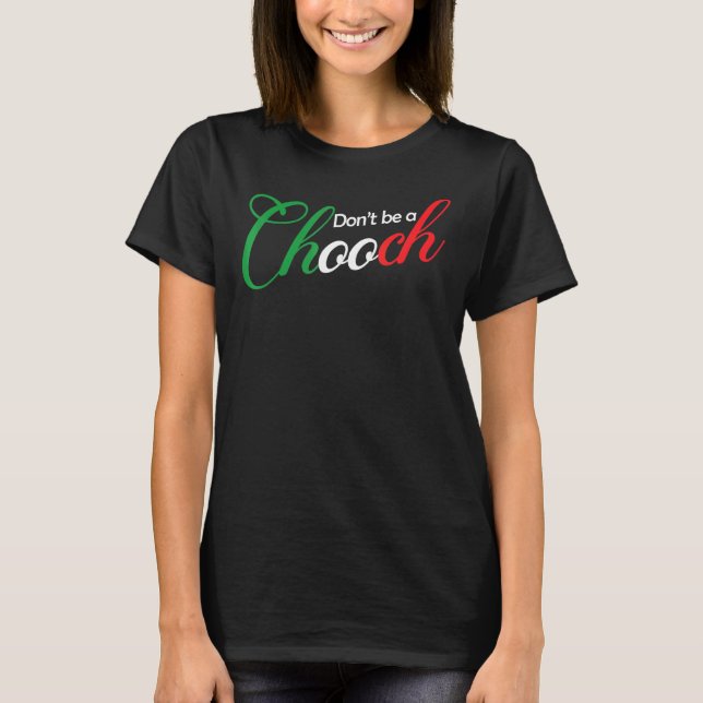 Var inte en choklad, italiensk slang Pappa Joke T Shirt (Framsida)