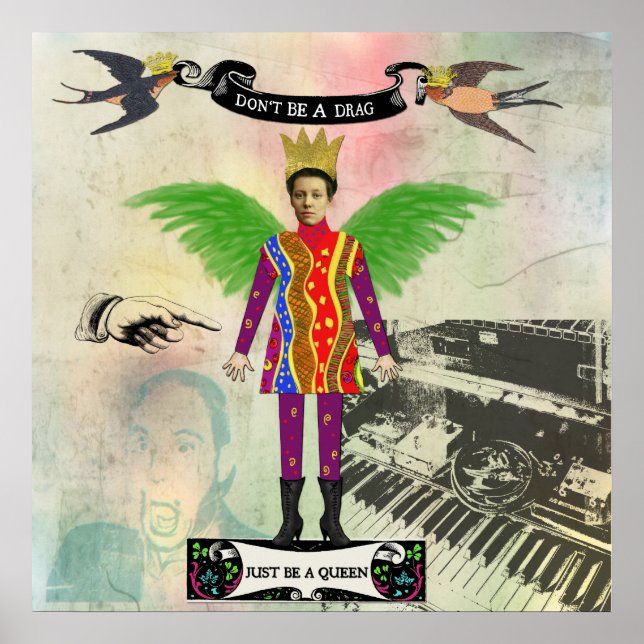Var inte en drag bara en drottning Poster (Framsidan)