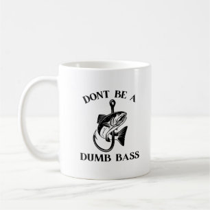 Var Inte En Dum Abborre Rolig Fiske Kaffemugg