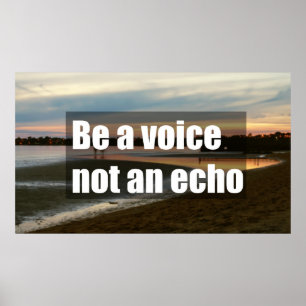 Var inte en eko poster