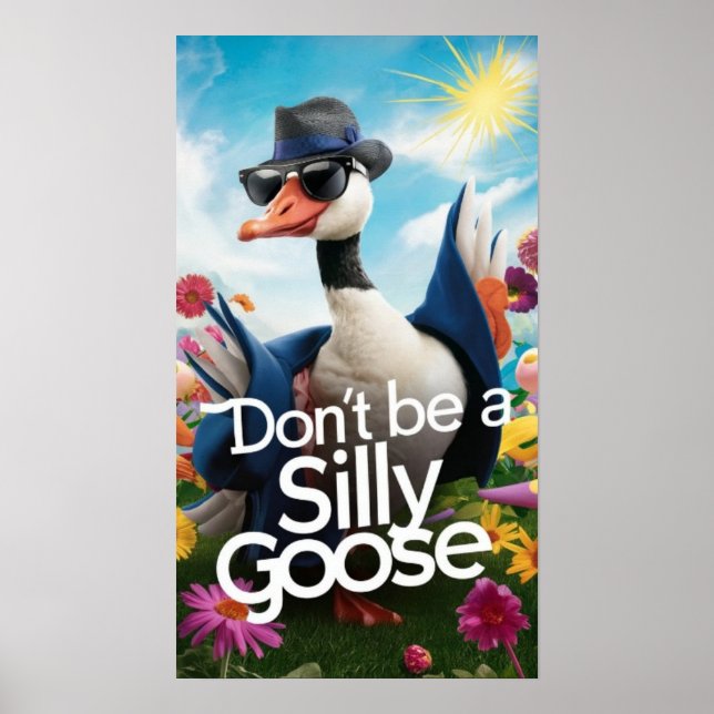 Var inte en Fånig, Poster Fånig Goose (Framsidan)