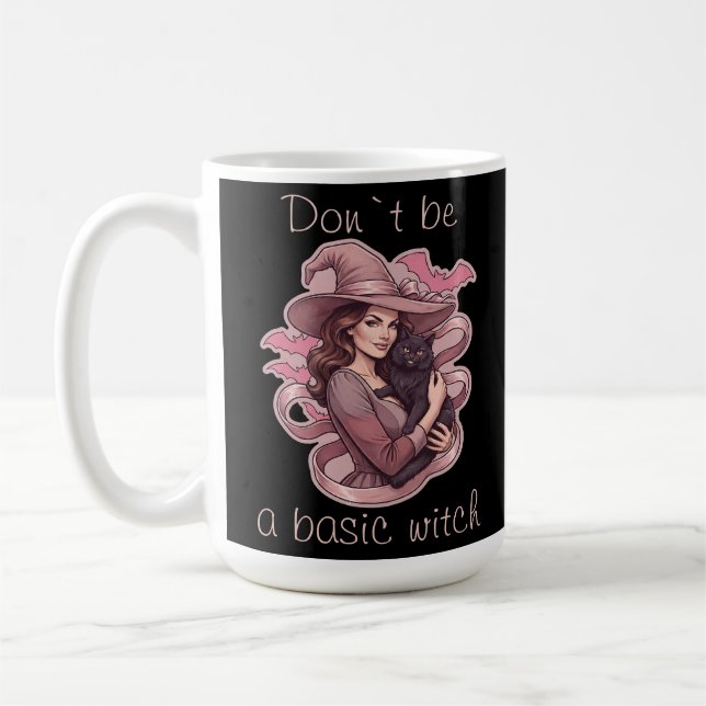Var Inte En Grundläggande Häxa Rosa Fladdermus & S Kaffemugg (Vänster)