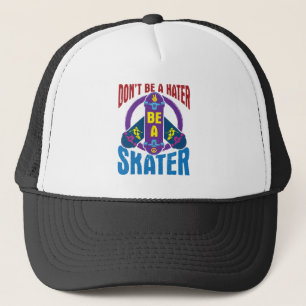 Var inte en Hater-Coola-skateboarding i Skater Keps