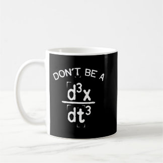 Var inte en Idiot-funny Nerdy Math Physics Joke Pu Kaffemugg