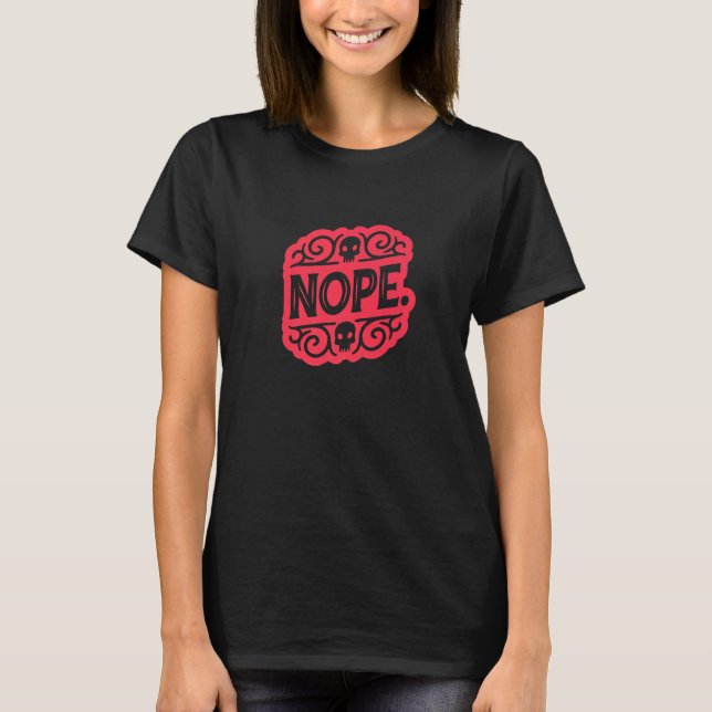 Var inte en "Ja"-person säger "Nej ibland 55" T Shirt (Framsida)