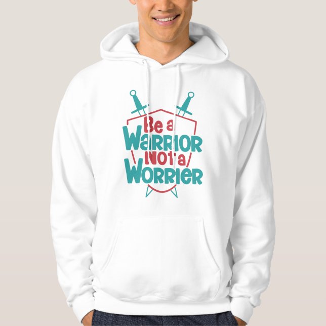 Var inte en krigare hoodie (Framsida)