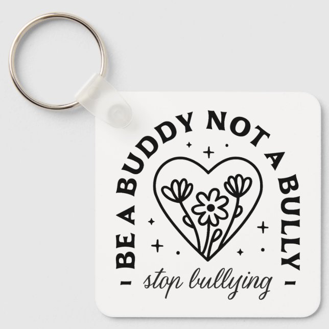 Var inte en polare, sluta mobba nyckelring (Framsida)