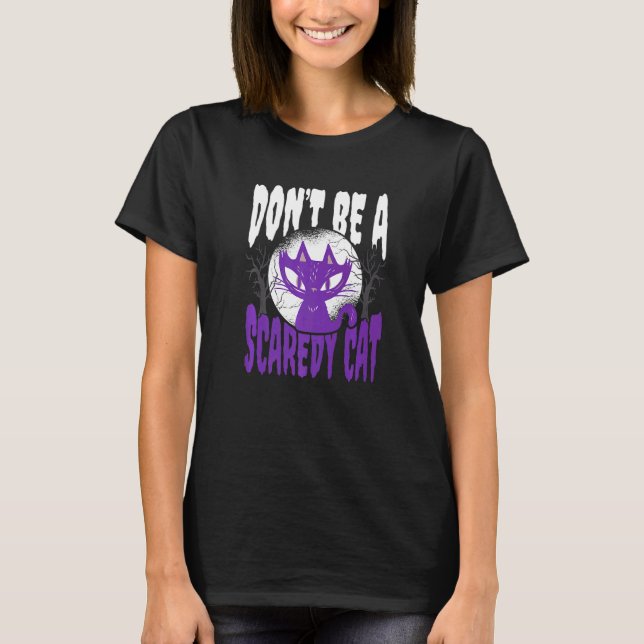 Var Inte En Räddis Halloween T Shirt (Framsida)