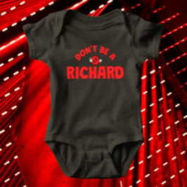 Var inte en Richard Rolig baby bodysuit – Sarksati T Shirt