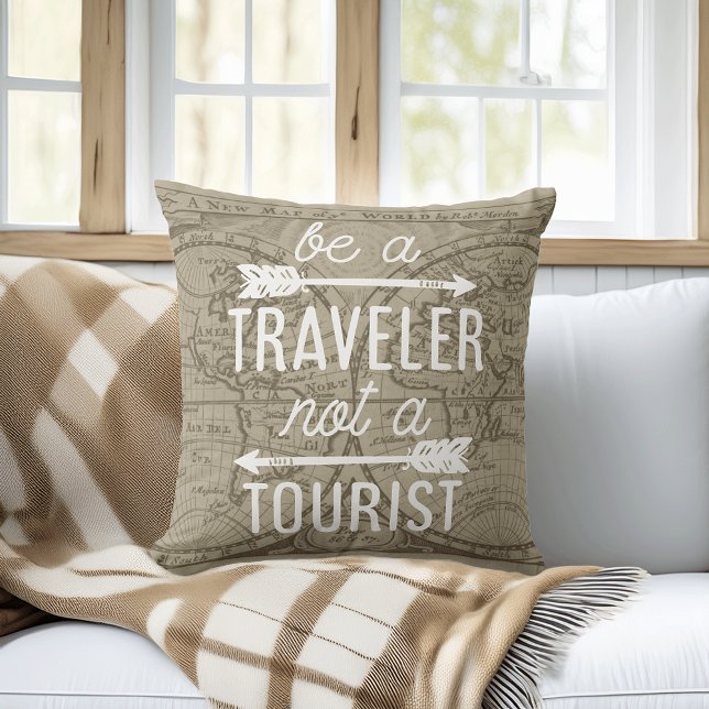Var inte en turisttypografi kudde (Skapare uppladdad)