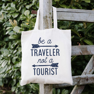 Var inte en turisttypografi tygkasse