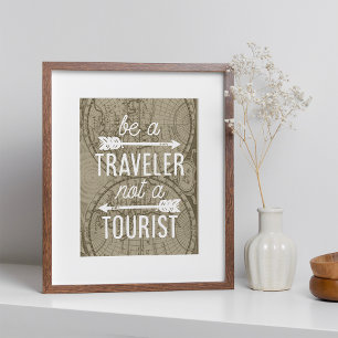 Var inte en turisttypografisk utskrift av resande poster