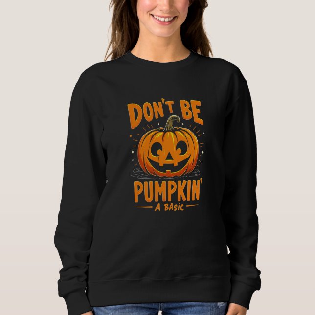 Var inte en vanlig pumpa - Roligt Halloween T Shirt (Framsida)