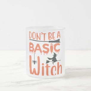 Var inte en vanlig Witch Halloween Frostad Glasmugg