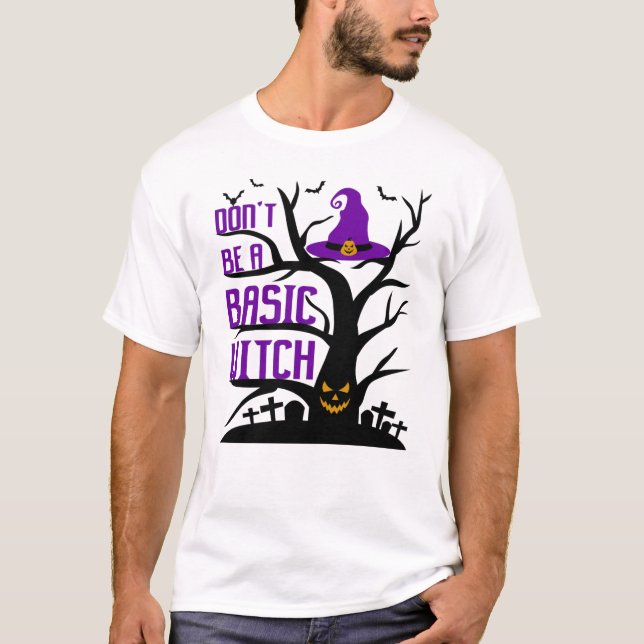 Var inte en vanlig Witch Halloween T Shirt (Framsida)