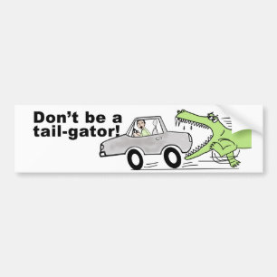 Var inte enalligator! bildekal