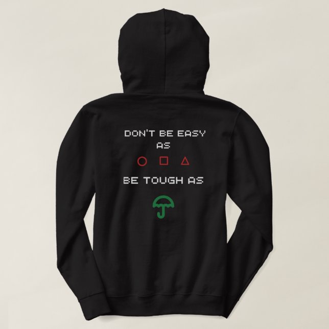 Var inte enkel hoodie (Design baksida)