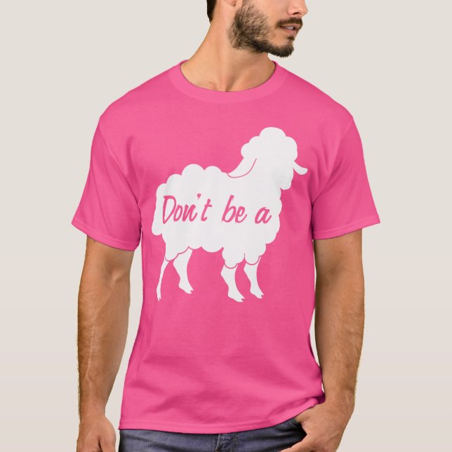 Var inte ett får t shirt (Framsida)