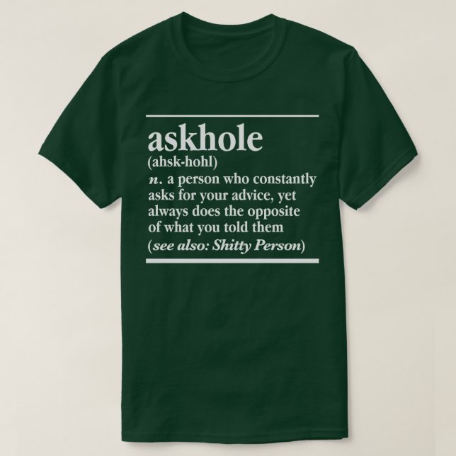 Var inte ett hål t shirt (Design framsida)