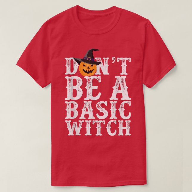 Var inte ett vanligt Witch Halloween-pumpkin Te T Shirt (Design framsida)