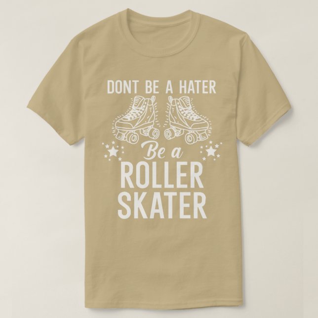 Var inte ett vatten som är en skater t shirt (Design framsida)
