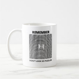 Var inte förbryllad kaffemugg