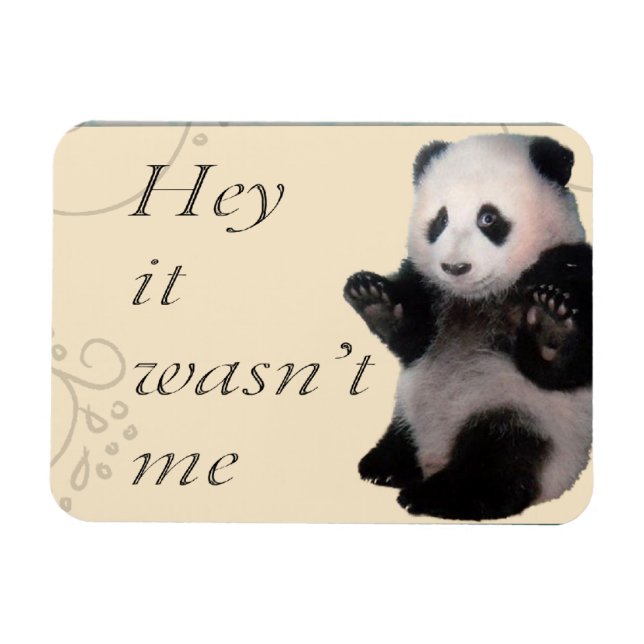 Var inte jag Panda Magnet (Horisontell)