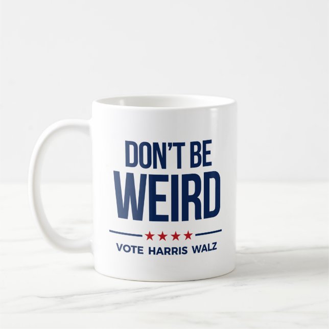 VAR INTE KONSTIG - Vote Harris Walz Kaffemugg (Vänster)