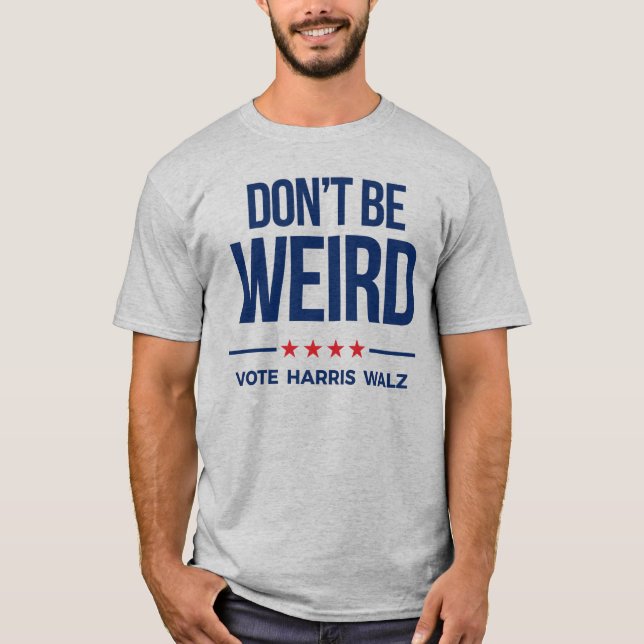 VAR INTE KONSTIG - Vote Harris Walz T Shirt (Framsida)