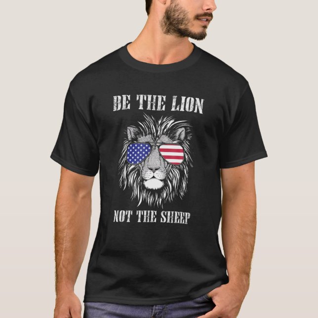 Var inte Lejon, inte den patriotiska Lejona fåret. T Shirt (Framsida)