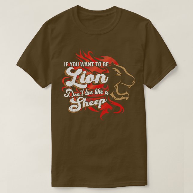 Var inte Lejona får T Shirt (Design framsida)