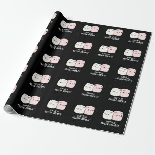 Var inte mallow Dramatic Marshmallow Pun Mörk BG Presentpapper