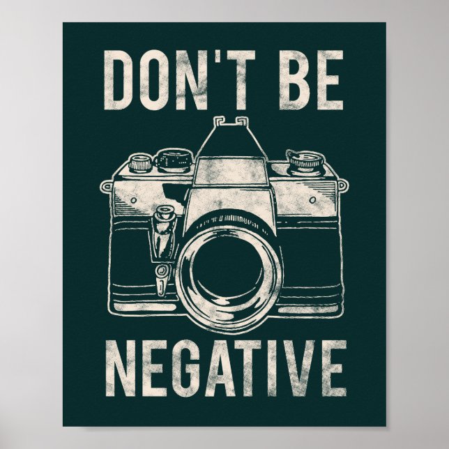 Var inte negativ motivation poster (Framsidan)