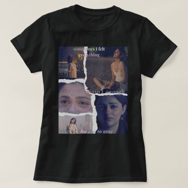 Var Inte Nog -  Känslomässig Estetik  T Shirt (Design framsida)