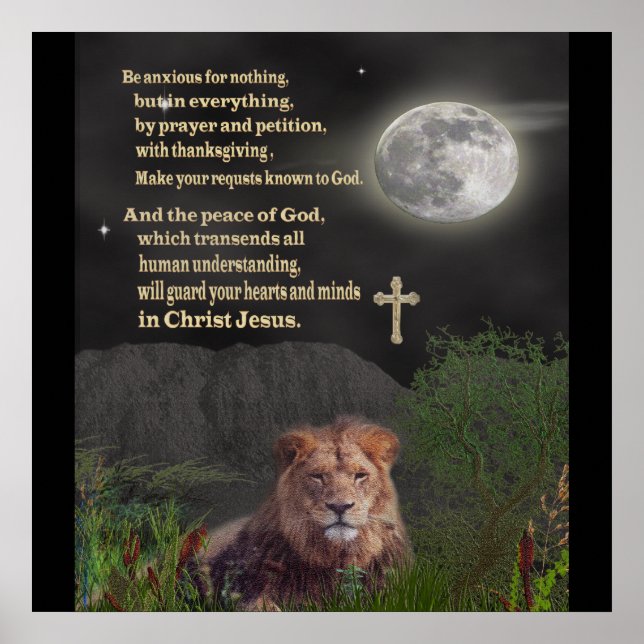 Var inte orolig för någonting kristen poster (Framsidan)